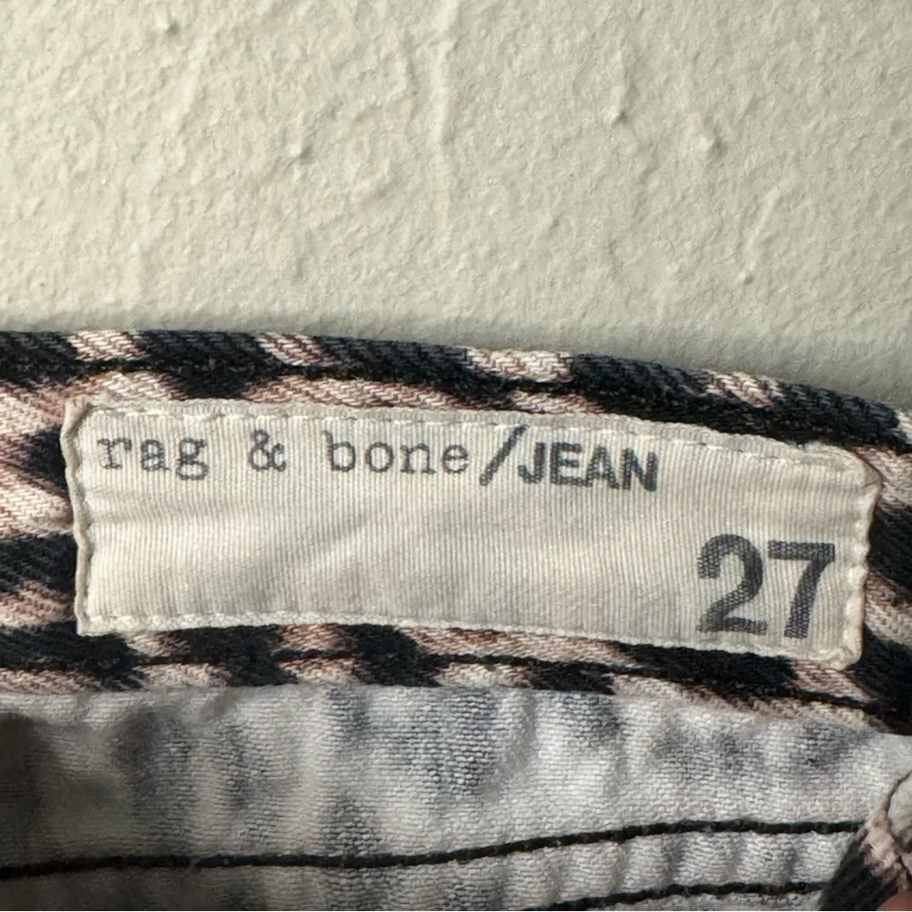 RAG & BONE Boyfriend Jeans Snow Leopard Print Mid-Rise Loose Fit Ankle Denim 27 - Picture 3 of 13